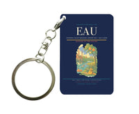 Thumbnail for Chippewa Valley Regional Airport (EAU) design on navy blue key chain