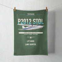 Thumbnail for Tecnam P2012 STOL design on dark green towel