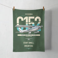 Thumbnail for Cessna 152 design on dark green towel