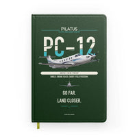 Thumbnail for Pilatus PC-12 PRO design on dark green notebook