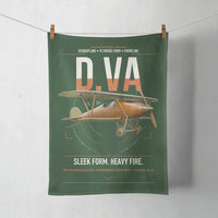 Thumbnail for Albatros D.Va design on dark green towel