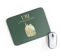 Thumbnail for Yamaguchi Ube Airport (UBJ) design on dark green rectangle mouse pad