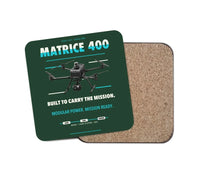 Thumbnail for DJI Matrice 400 design on dark green 1 piece coaster