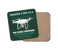 Thumbnail for DJI Phantom 4 Pro V2.0 design on dark green 1 piece coaster