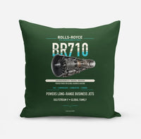 Thumbnail for BR710 design on dark green pillow