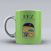 Thumbnail for - Saiss Airport FEZ Mug design on light green fes