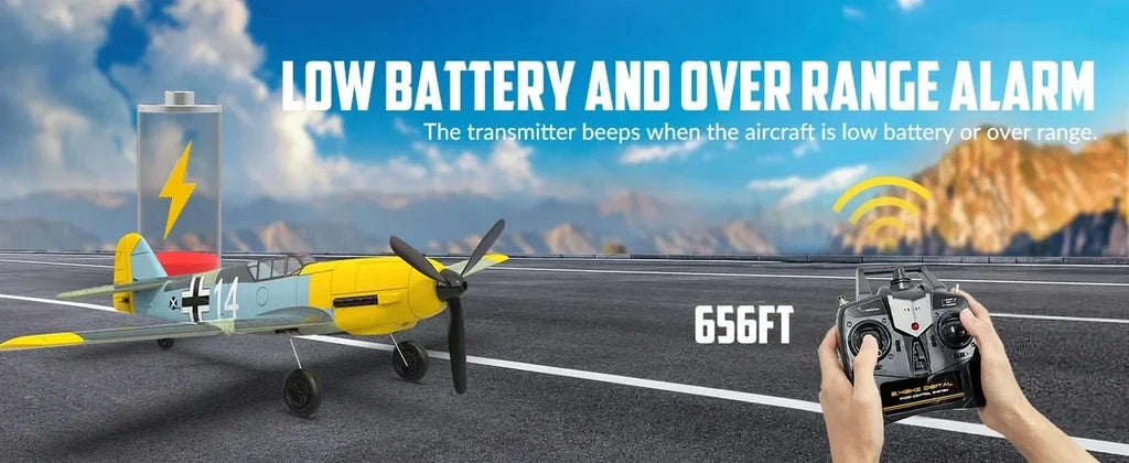 BF109 400mm 4CH RC Warbird (2.4GHz, 1-Key U-Turn) 761-11 - view 13
