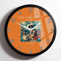 Thumbnail for VINTAGE G4085 - The Cargo Kings - Designed Wall Clocks design on orange framed