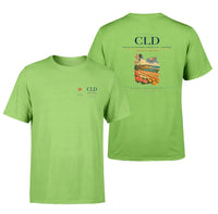 Thumbnail for McClellan-Palomar Airport (CLD) design printed on light green double-side t-shirt