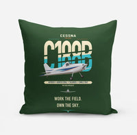 Thumbnail for Cessna A188B AgTruck design on dark green pillow