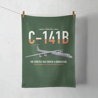 Thumbnail for C-141B Starlifter design on dark green towel