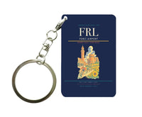 Thumbnail for Forlì Airport (FRL) design on navy blue key chain