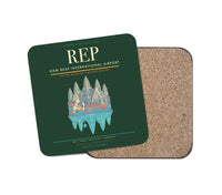 Thumbnail for Siem Reap International Airport (REP) design on dark green 1 piece coaster