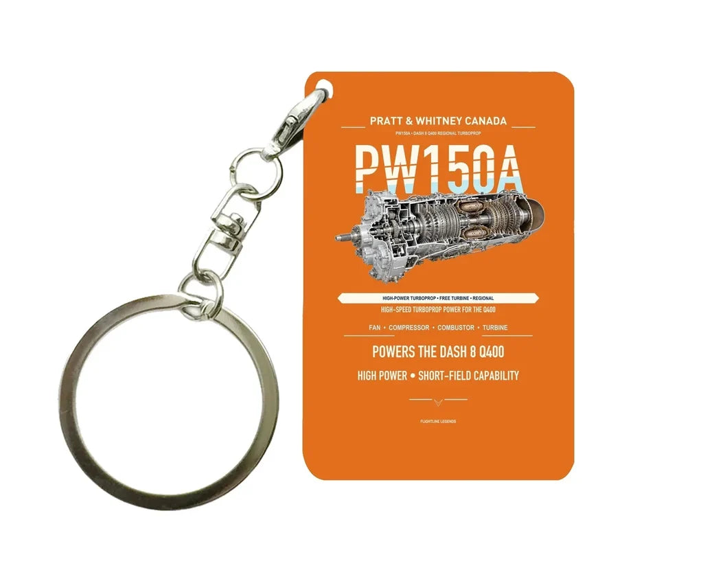 PW150A Key Chain design on orange key chain
