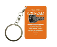Thumbnail for RB211-535E4 Key Chain design on orange key chain