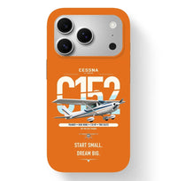 Thumbnail for Cessna 152 design on orange magsafe iphone case, for iPhone 17 Pro