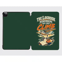 Thumbnail for The Logbook Remembers The First Climb design on dark green ipad tablet case