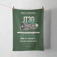 Thumbnail for JT3D design on dark green towel