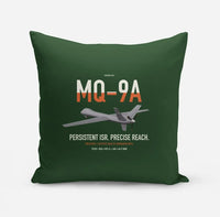 Thumbnail for MQ-9A Reaper design on dark green pillow