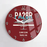 Thumbnail for Piper PA-28R Arrow III design on dark red no frame wall clock