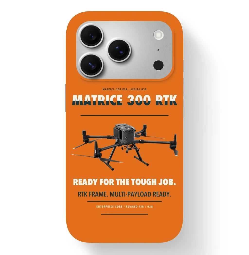 DJI Matrice 300 RTK Case design on orange iphone case