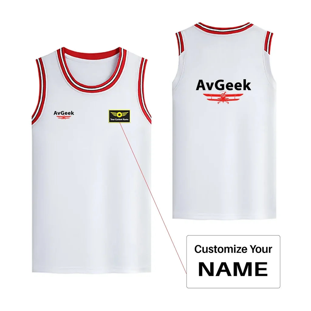 Avgeek Designed Basketball Style Sports Tank Tops - view 13