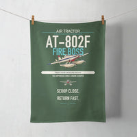 Thumbnail for Air Tractor AT-802F Fire Boss design on dark green towel