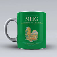 Thumbnail for Mannheim City Airport (MHG) airport code design on green ceramic mug