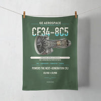 Thumbnail for CF34-8C5 design on dark green towel