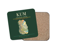Thumbnail for Yakushima Airport (KUM) design on dark green 1 piece coaster