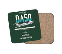 Thumbnail for Diamond DA50 RG design on dark green 1 piece coaster