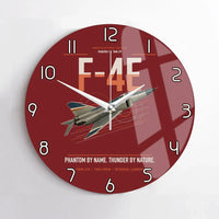 Thumbnail for F-4E Phantom II design on dark red no frame wall clock