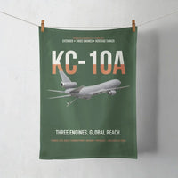 Thumbnail for KC-10A EXTENDER design on dark green towel