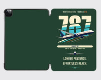 Thumbnail for Boeing 787-10 Dreamliner design on dark green ipad tablet case