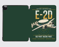 Thumbnail for E-2D Advanced Hawkeye design on dark green ipad tablet case