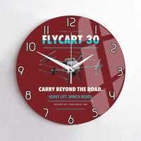 Thumbnail for DJI FlyCart 30 design on dark red no frame wall clock