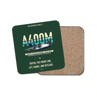 Thumbnail for Airbus A400M Aerial Tanker design on dark green 1 piece coaster