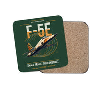 Thumbnail for F-5E Tiger II design on dark green 1 piece coaster
