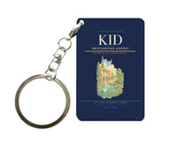 Thumbnail for Kristianstad Airport (KID) design on navy blue key chain