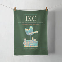 Thumbnail for Shaheed Bhagat Singh International Airport (IXC) design on dark green towel
