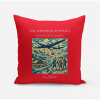 Thumbnail for VINTAGE G4234 - The Dropped Supplies - Designed Pillows design on red