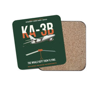 Thumbnail for KA-3B Skywarrior design on dark green 1 piece coaster