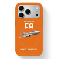 Thumbnail for Gloster Meteor F8 design on orange magsafe iphone case, for iPhone 17 Pro