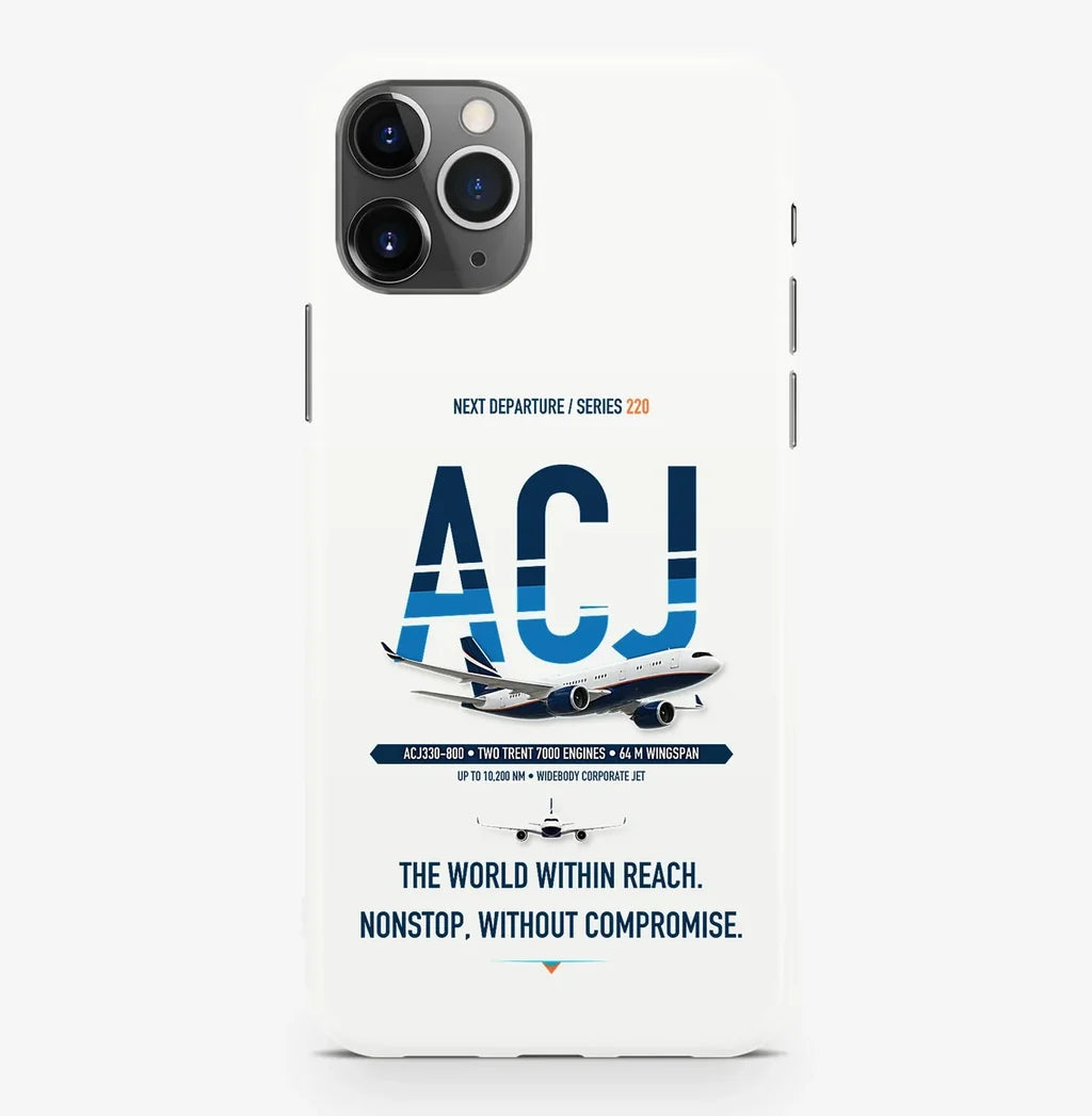 Airbus ACJ330neo Case ProMax design on white iphone case promax