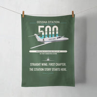 Thumbnail for Cessna Citation 500 - Citation I design on dark green towel