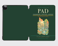 Thumbnail for Paderborn Lippstadt Airport (PAD) design on dark green ipad tablet case
