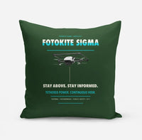 Thumbnail for Fotokite Sigma design on dark green pillow