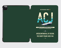 Thumbnail for Airbus ACJ319neo design on dark green ipad tablet case