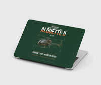 Thumbnail for Sud Aviation SE 3130 Alouette II design on dark green MacBook case