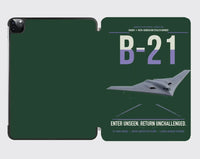 Thumbnail for B-21 Raider design on dark green ipad tablet case